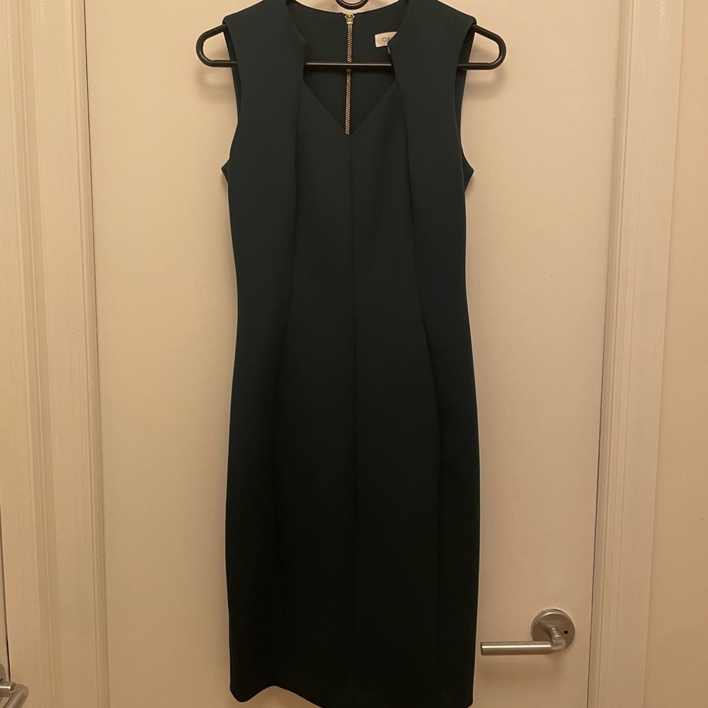 Calvin Klein Green dress VEUC